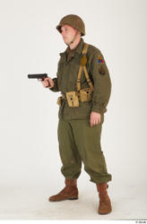  U.S.Army uniform World War II. - Technical Corporal - poses 